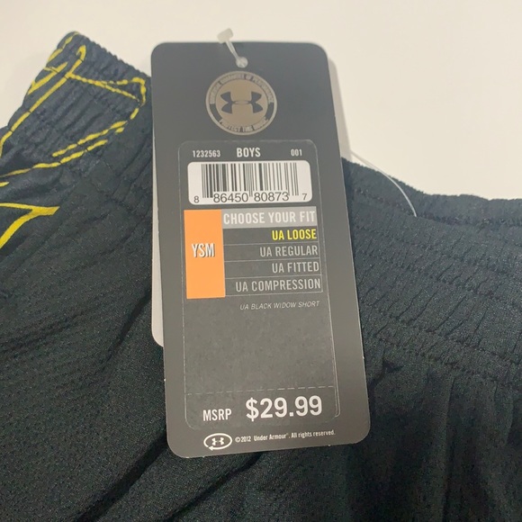 NWT Boys Under Armour Black Widow Shorts - Picture 3 of 8